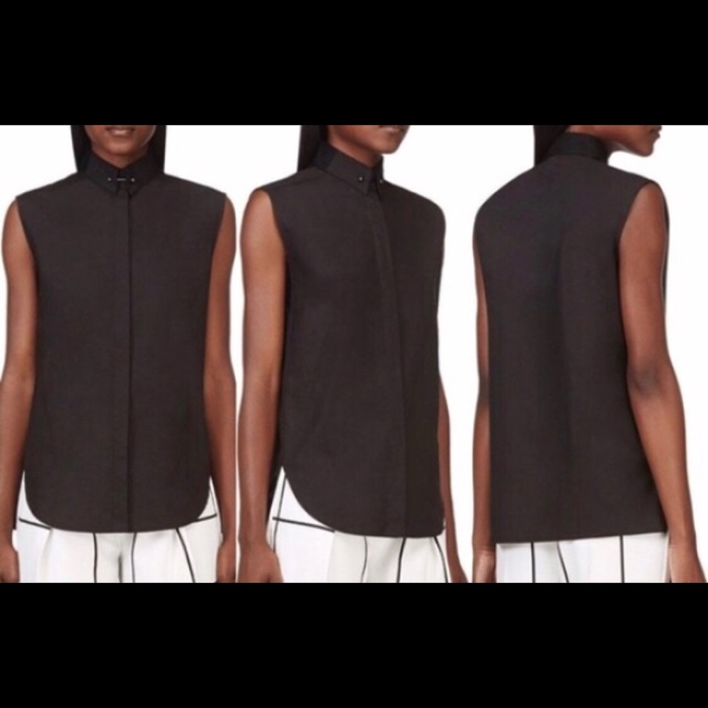 3.1 Phillip Lim Sleeveless Barbell Button Down